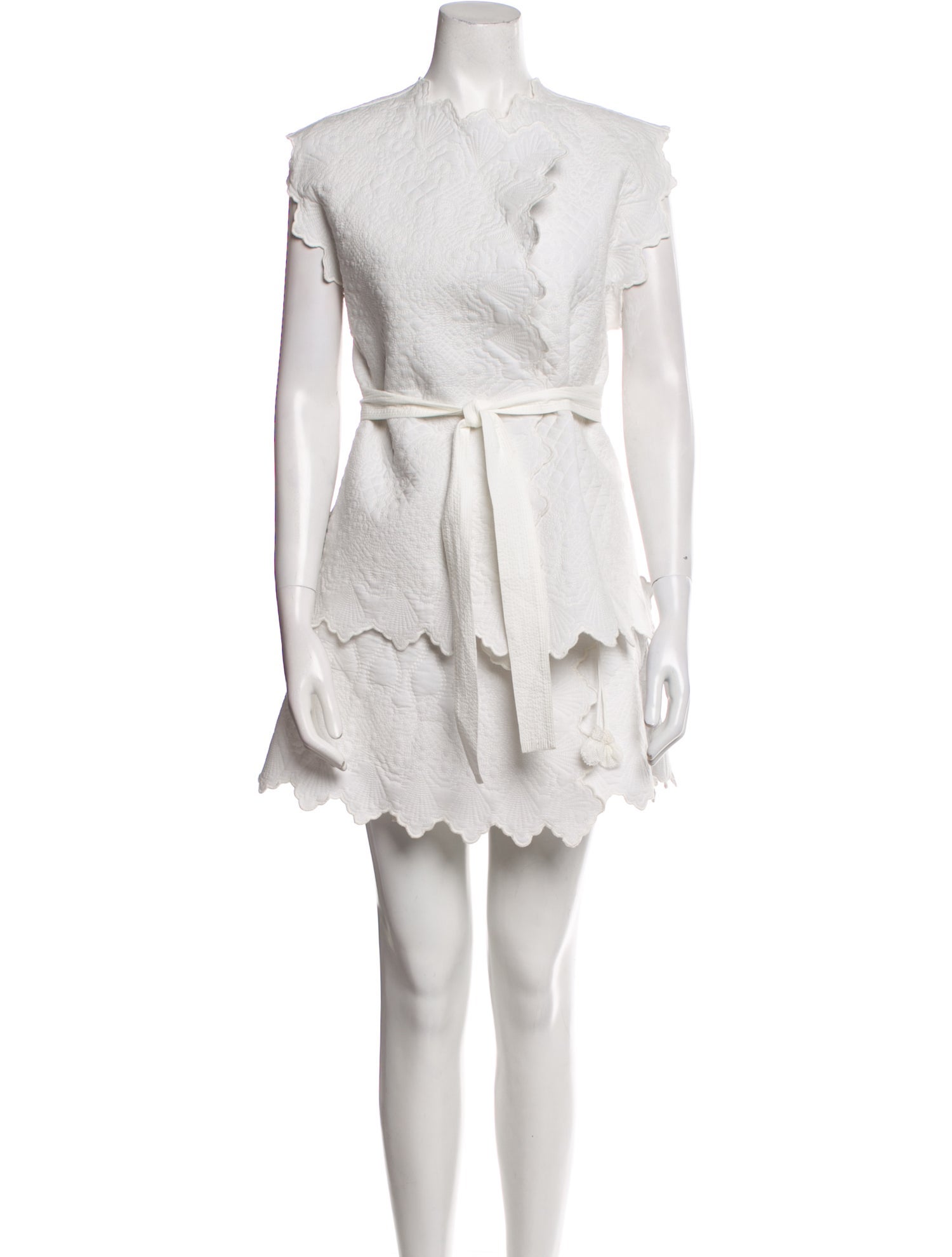 Ulla Johnson Printed Scalloped Accent Skirt Set