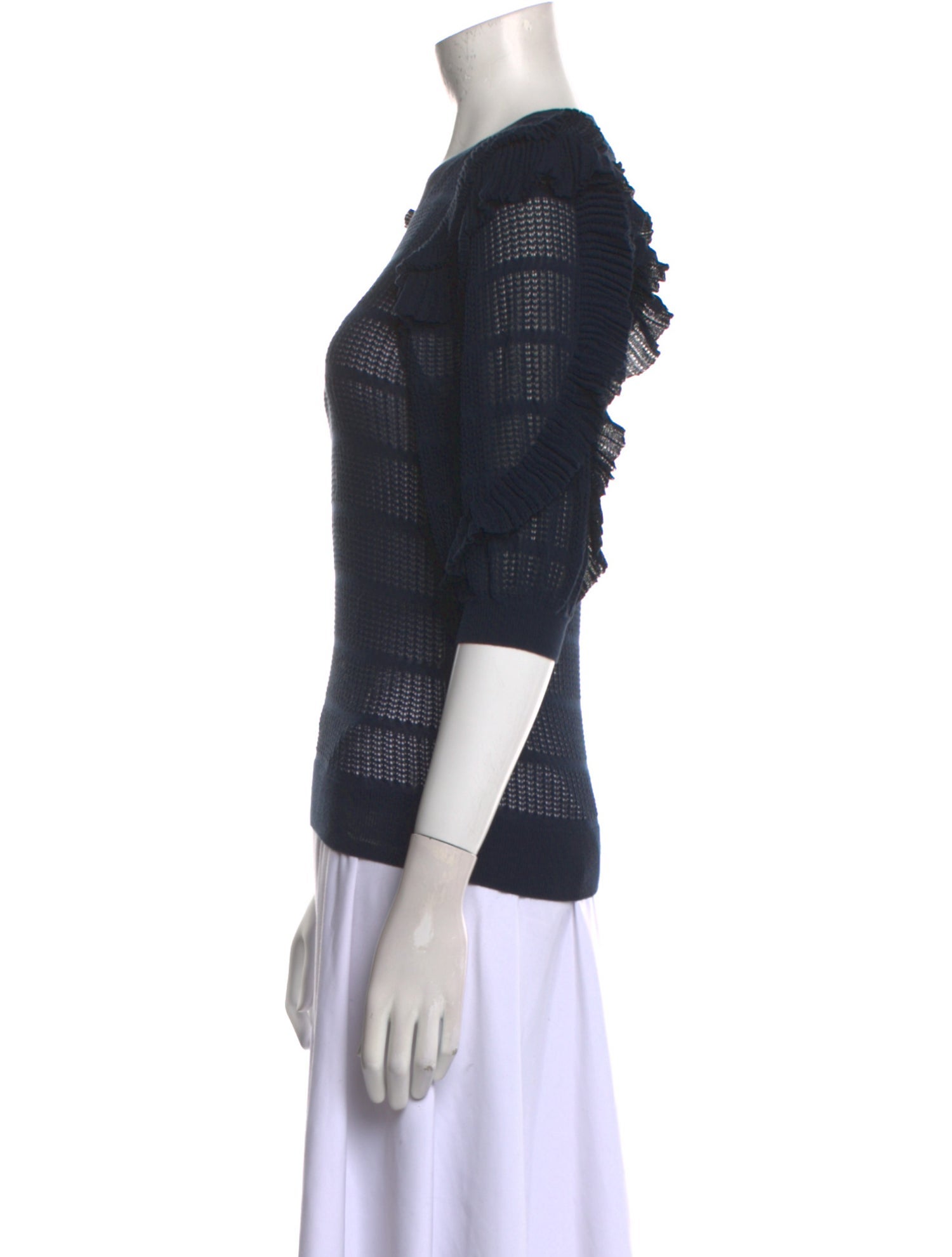 Ulla Johnson Crew Neck Short Sleeve Top