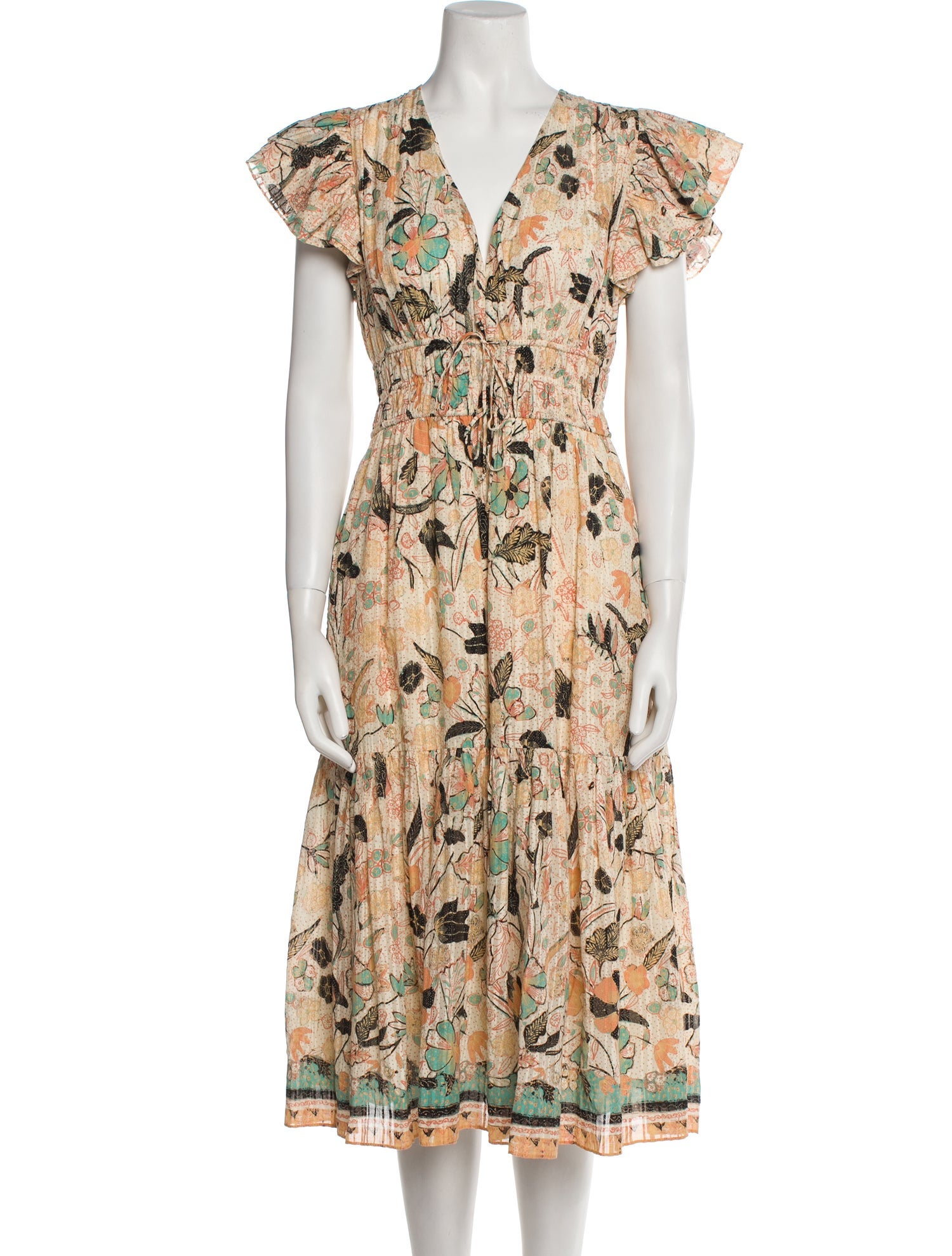 Ulla Johnson Printed Midi Length Dress