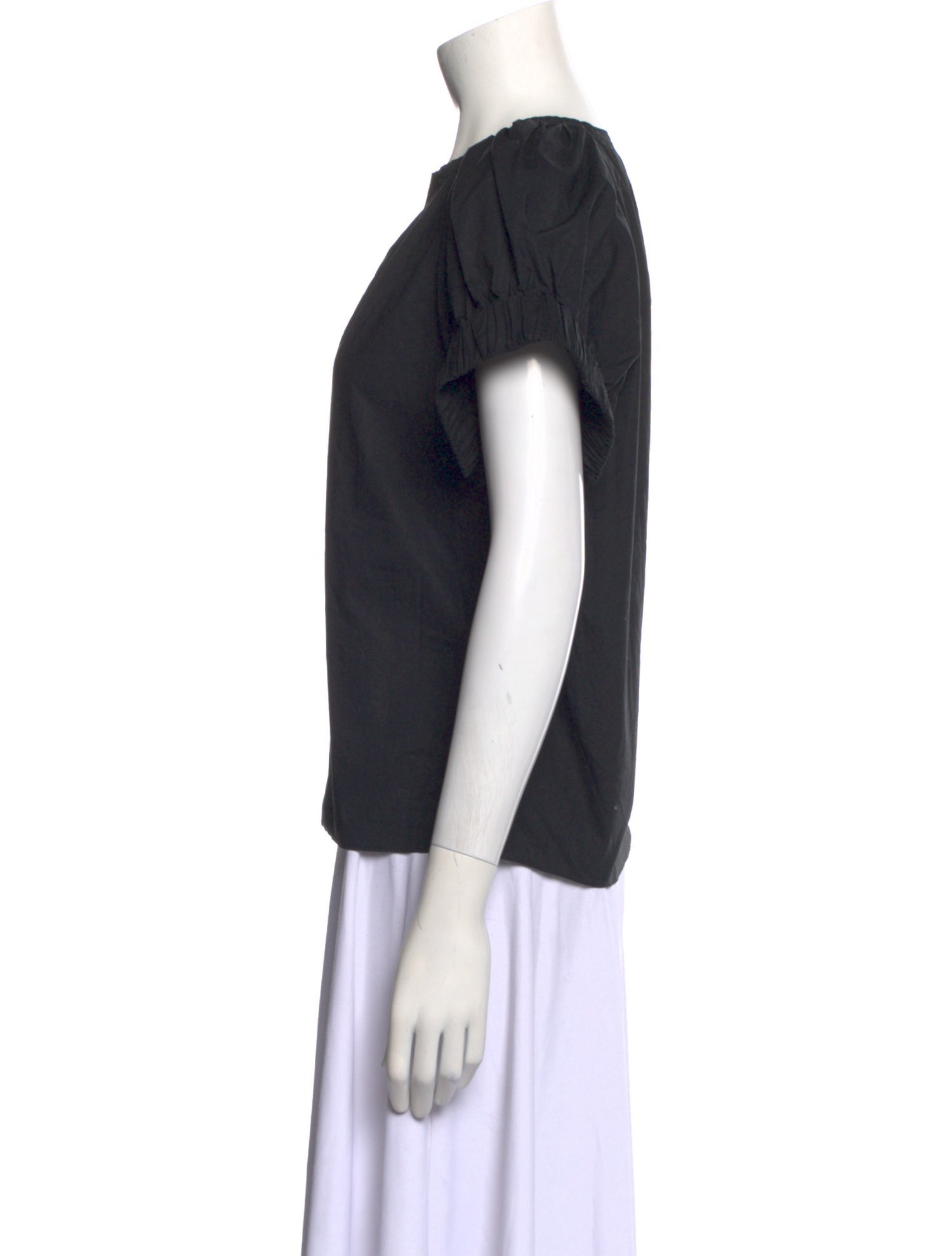 Ulla Johnson V-Neck Short Sleeve Blouse