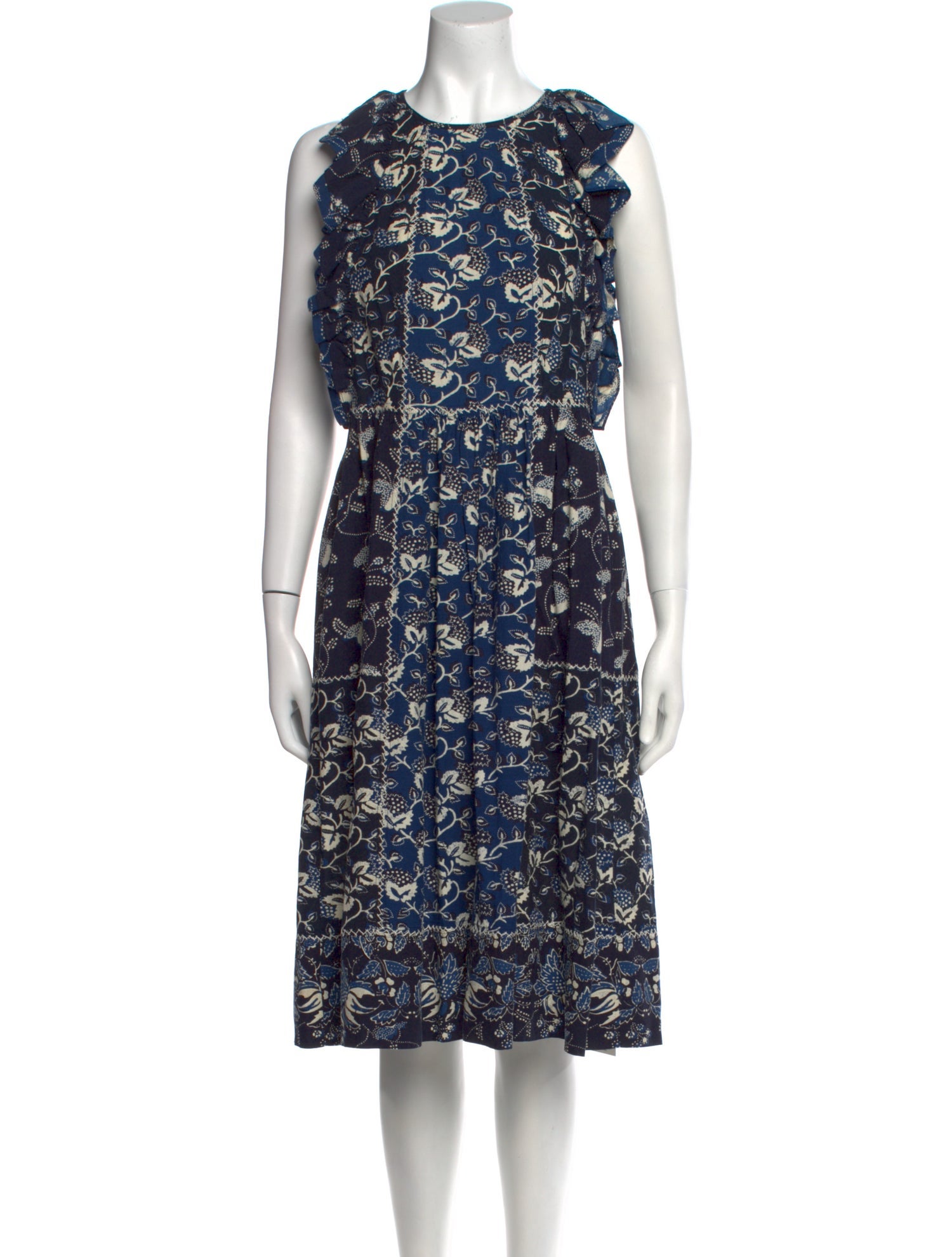Ulla Johnson Floral Print Midi Length Dress