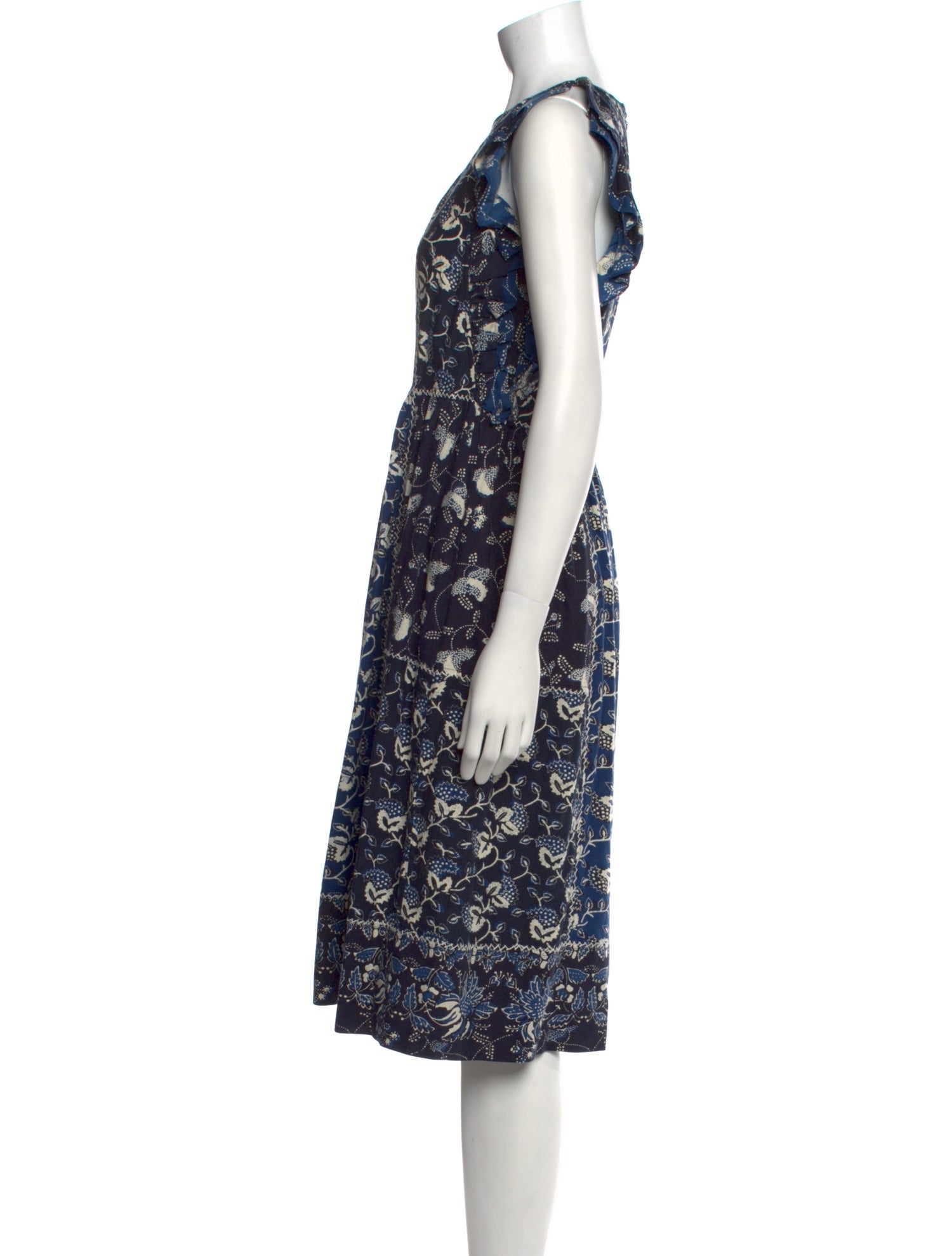 Ulla Johnson Floral Print Midi Length Dress