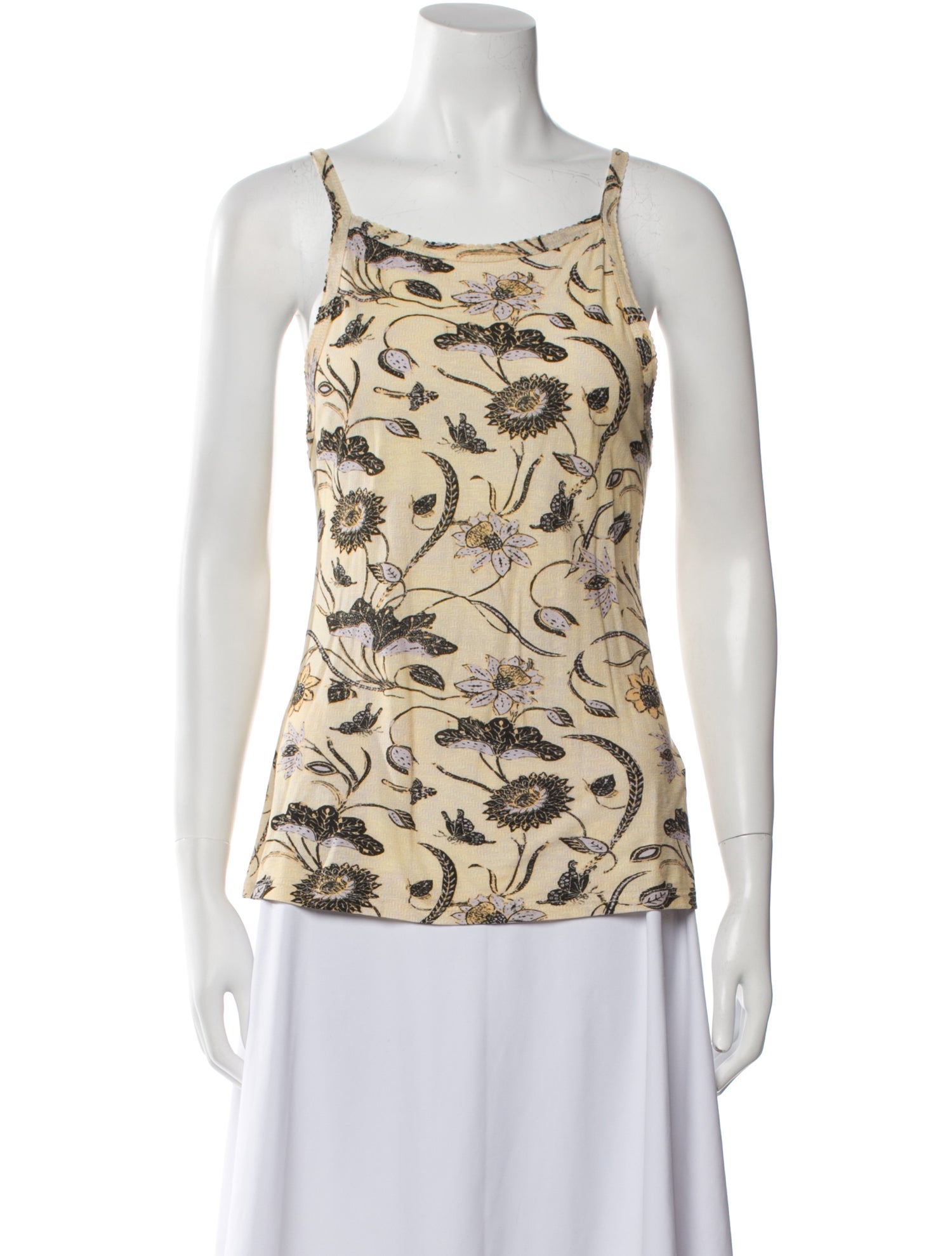 Ulla Johnson Printed Square Neckline Top