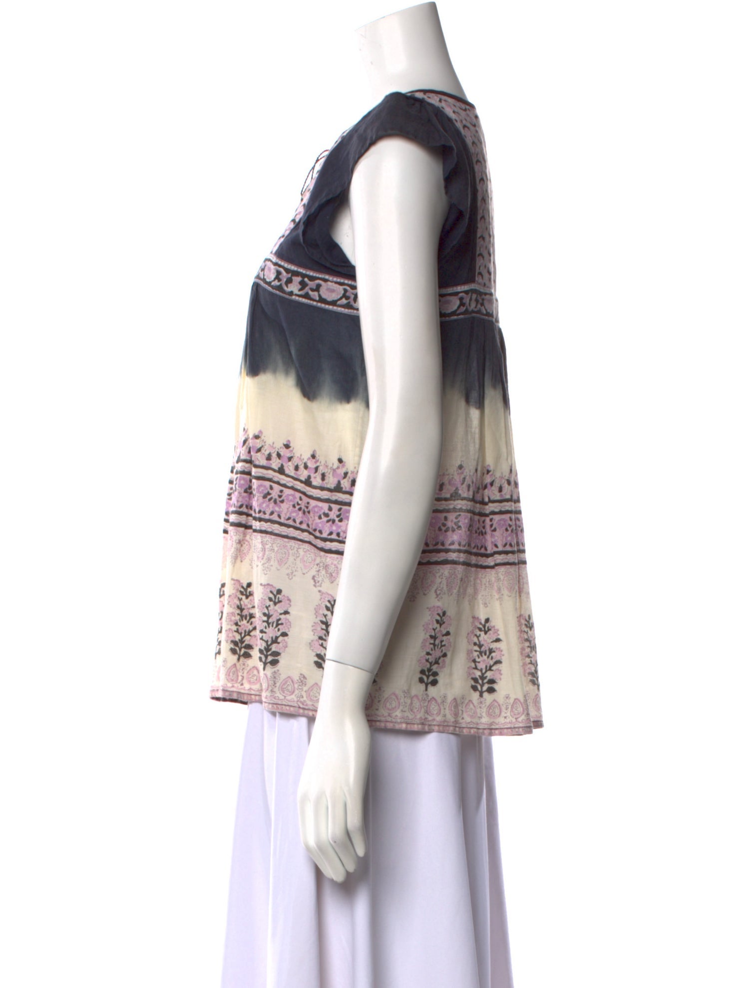 Ulla Johnson Printed Crew Neck Blouse