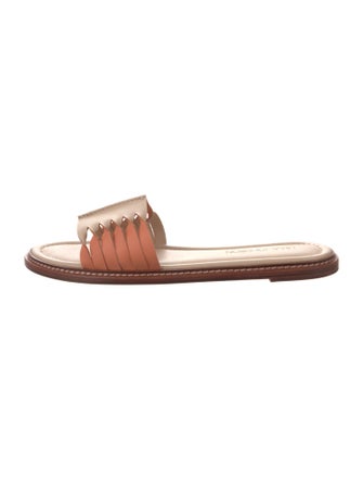 Ulla Johnson Leather Lasercut Accents Slides