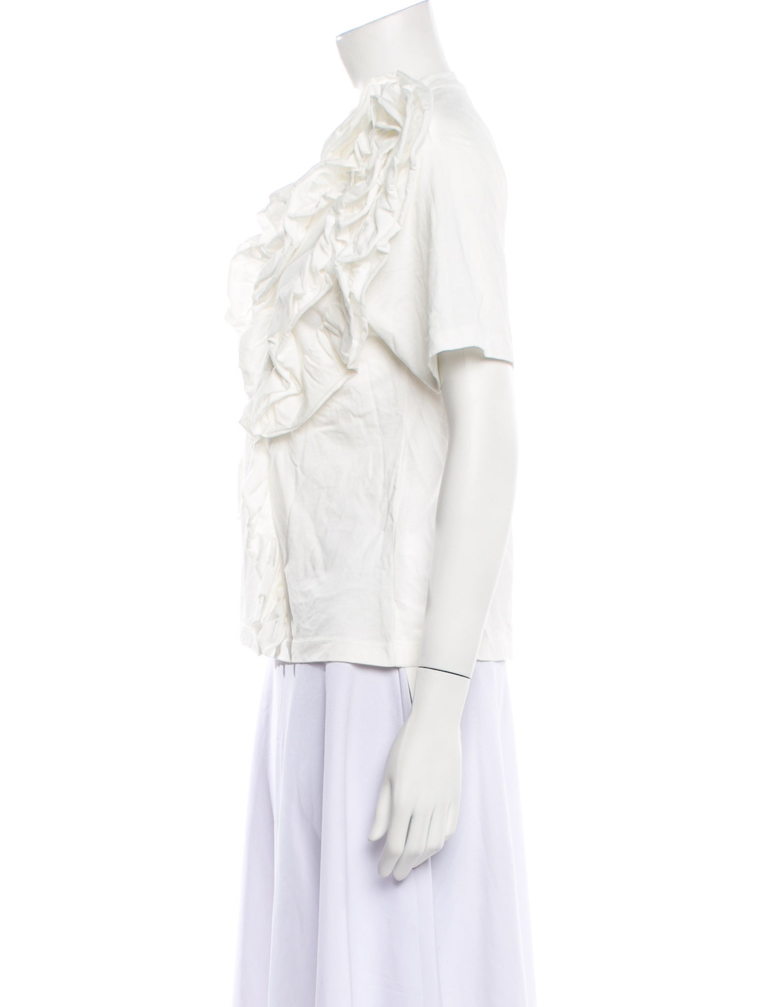 Ulla Johnson V-Neck Short Sleeve Blouse