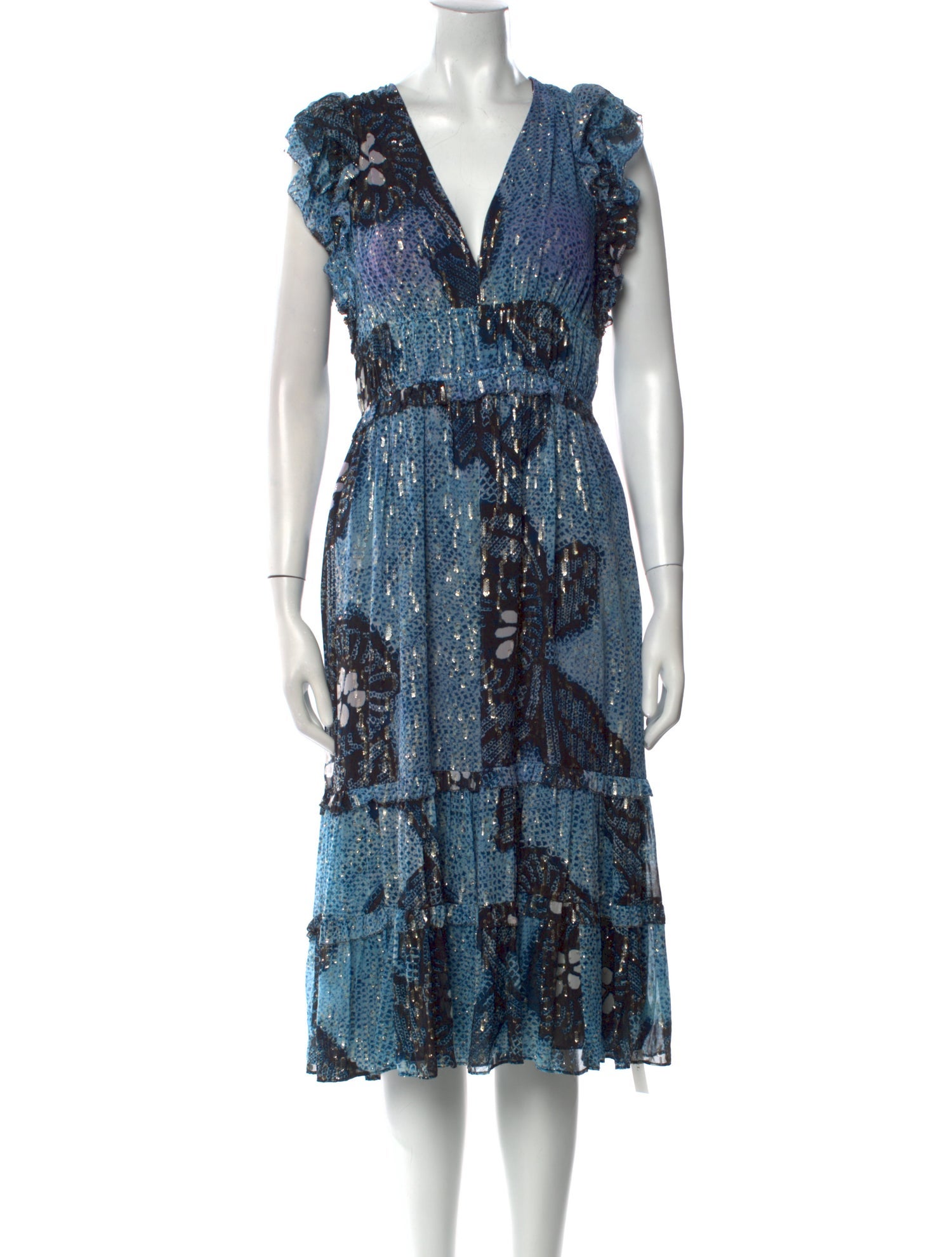 Ulla Johnson Silk Midi Length Dress