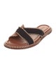 Ulla Johnson Leather Striped Slides