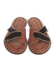 Ulla Johnson Leather Striped Slides