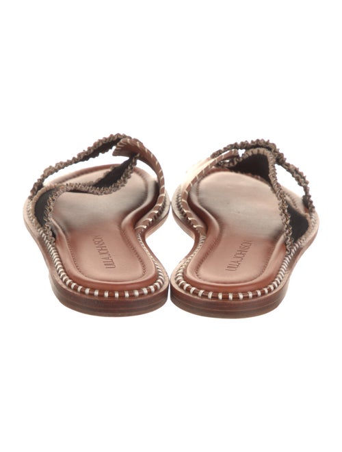 Ulla Johnson Leather Striped Slides