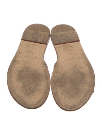 Ulla Johnson Leather Striped Slides