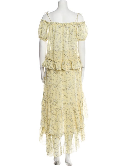 Ulla Johnson Silk Floral Print Skirt Set