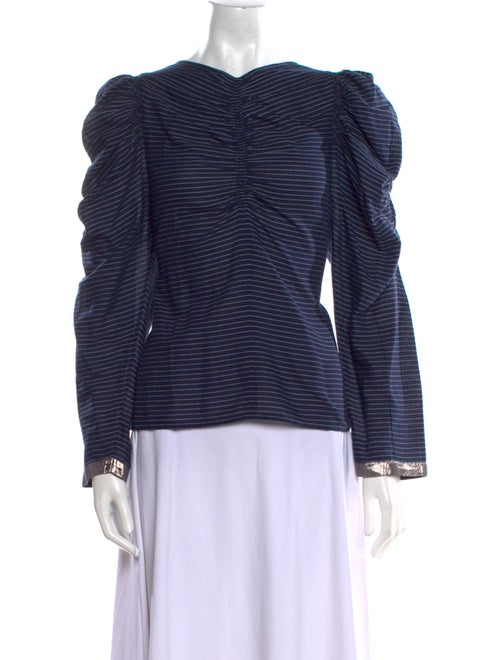 Ulla Johnson Striped Off-The-Shoulder Blouse