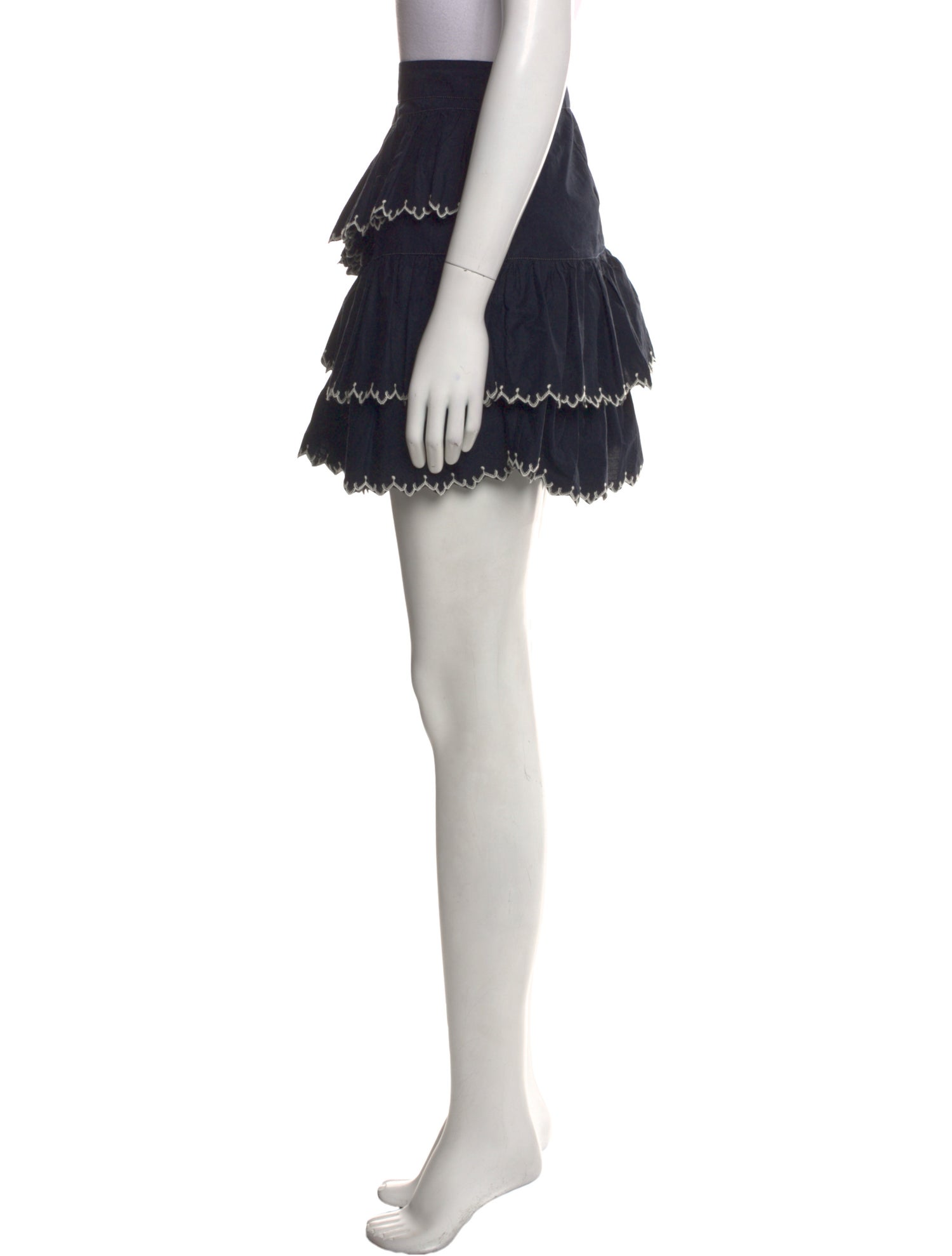 Ulla Johnson Embroidered Accent Mini Skirt