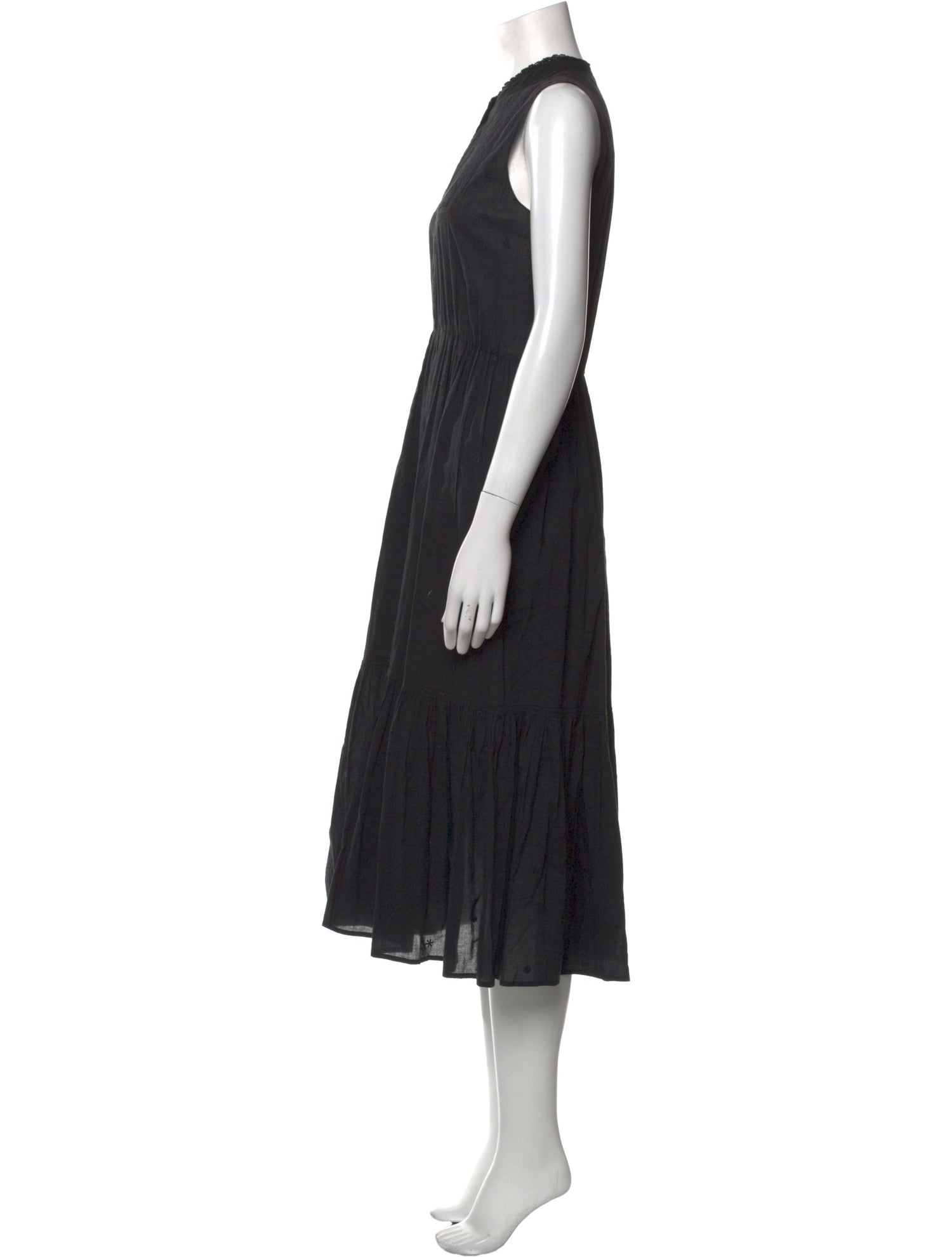 Ulla Johnson Crew Neck Midi Length Dress