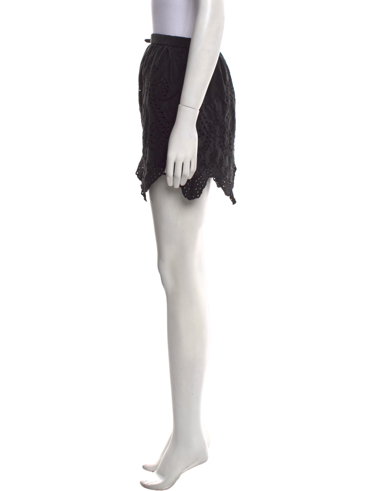 Ulla Johnson Eyelet Trim Mini Skirt