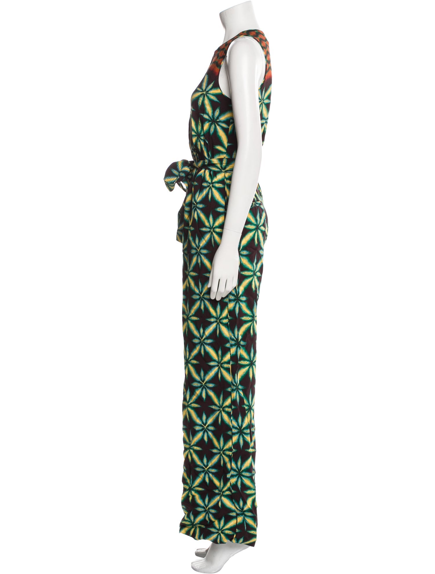Ulla Johnson Printed Scoop Neck Jumpsuit