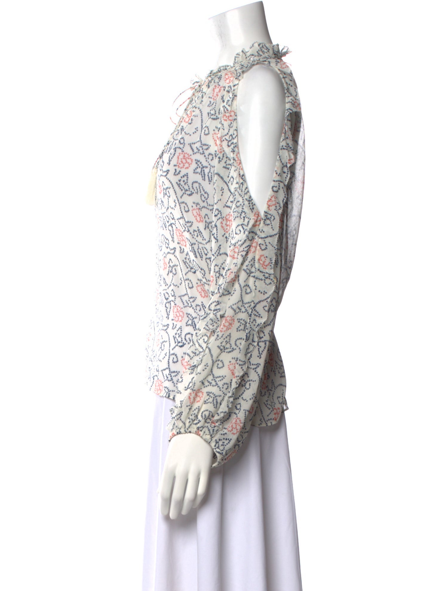 Ulla Johnson Silk Floral Print Blouse