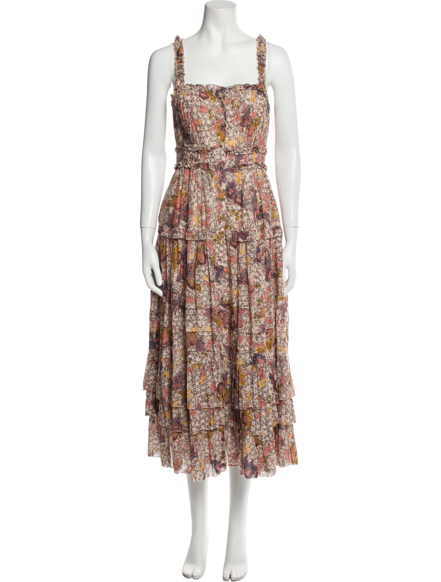 Ulla Johnson Floral Print Long Dress
