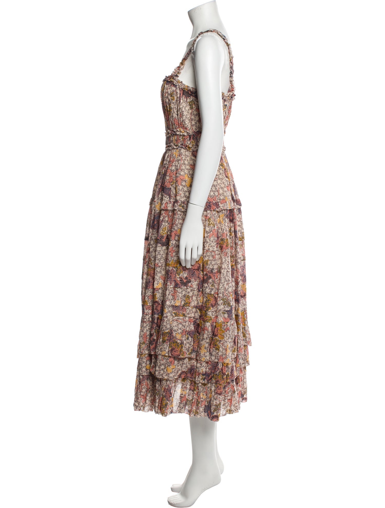Ulla Johnson Floral Print Long Dress