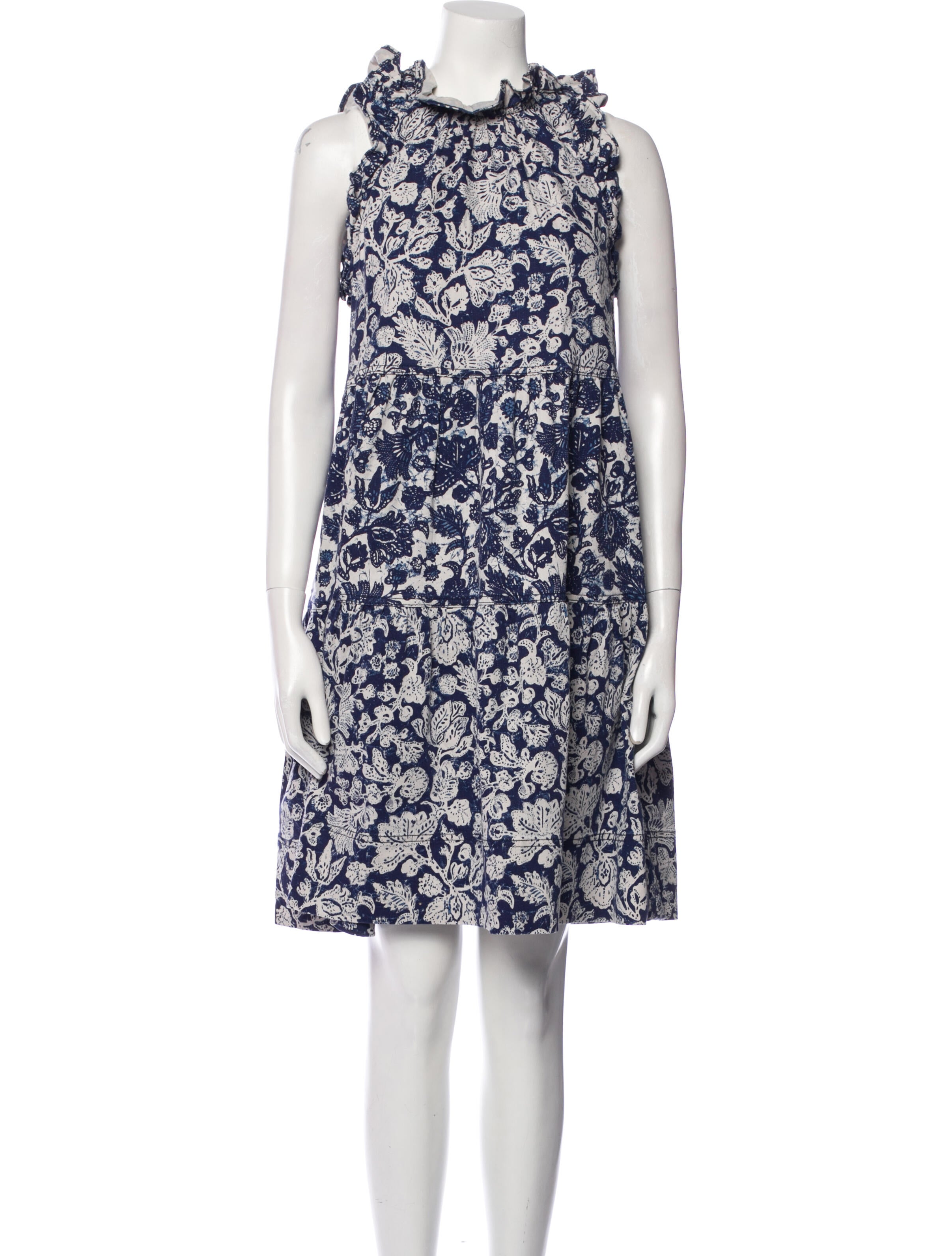 Ulla Johnson Floral Print Knee-Length Dress