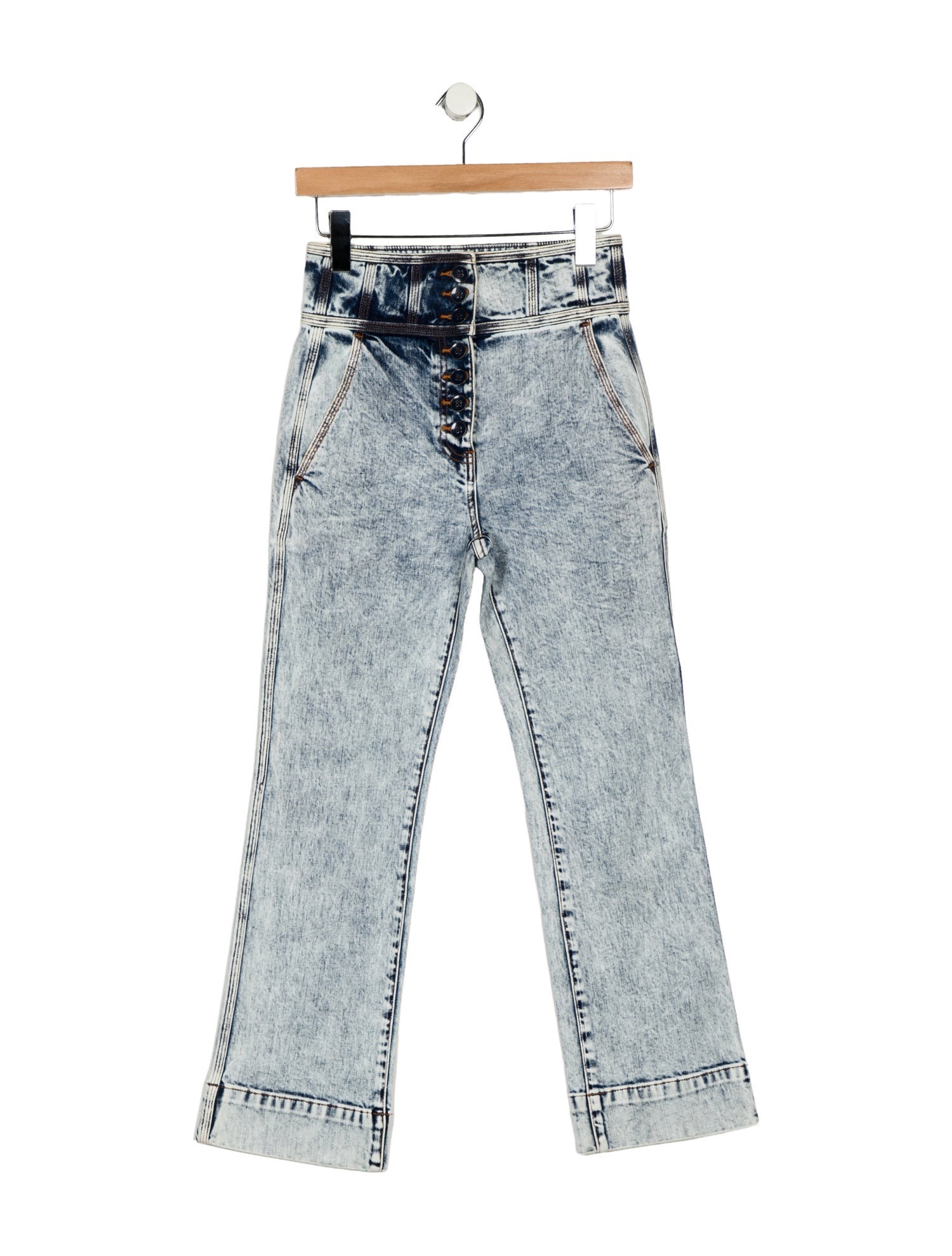 Ulla Johnson High-Rise Straight Leg Jeans