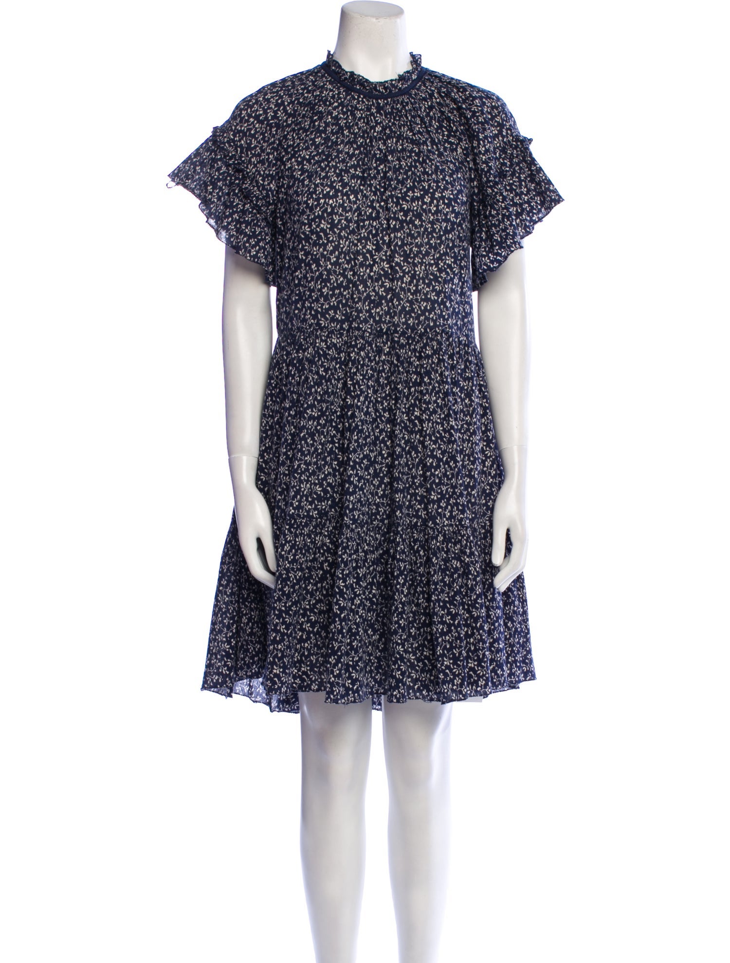 Ulla Johnson Floral Print Knee-Length Dress
