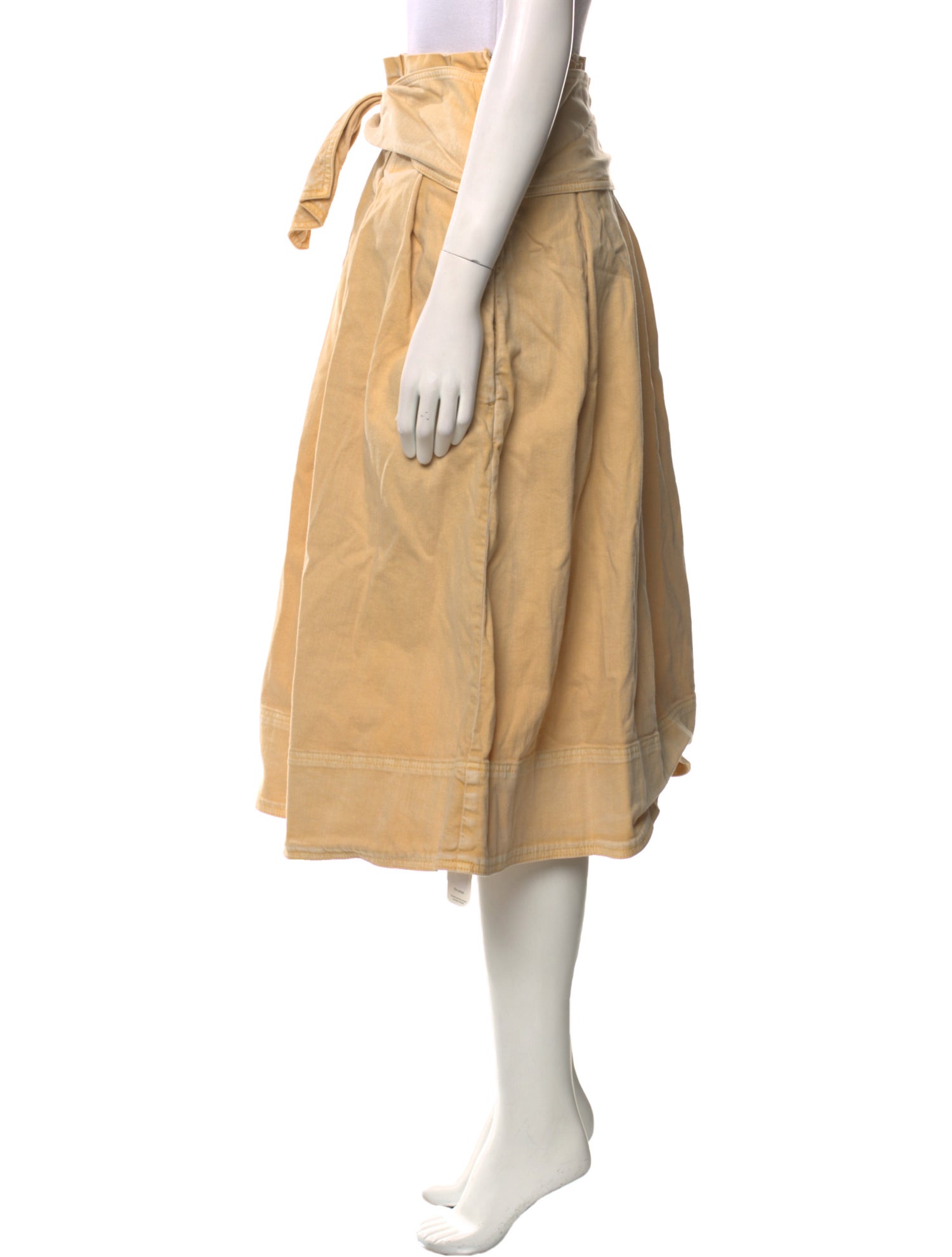 Ulla Johnson Pleated Accents Midi Length Skirt