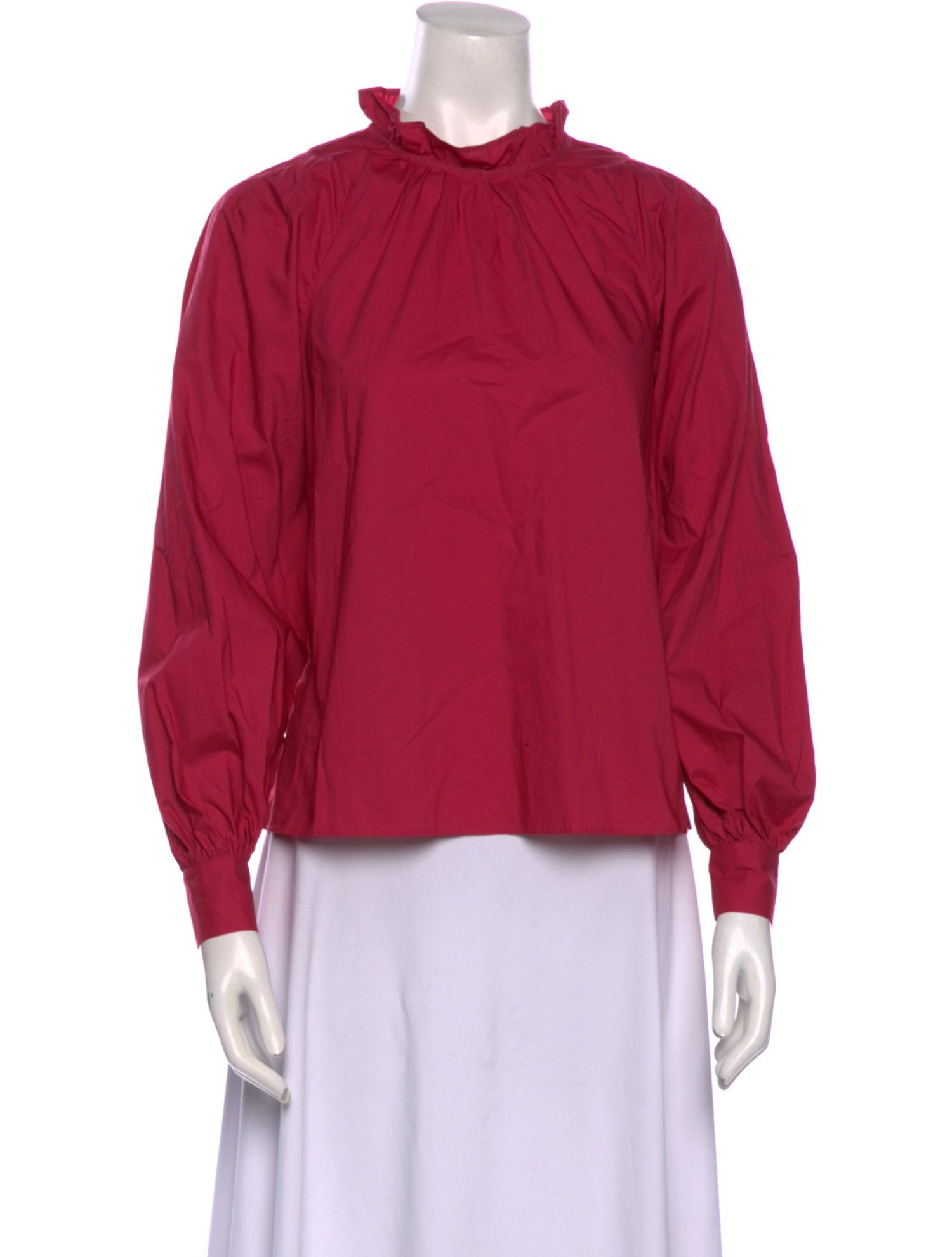 Ulla Johnson Mock Neck Long Sleeve Blouse