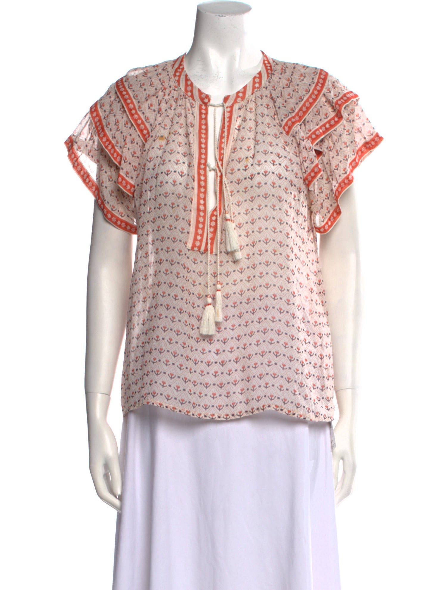 Ulla Johnson Silk Printed Blouse