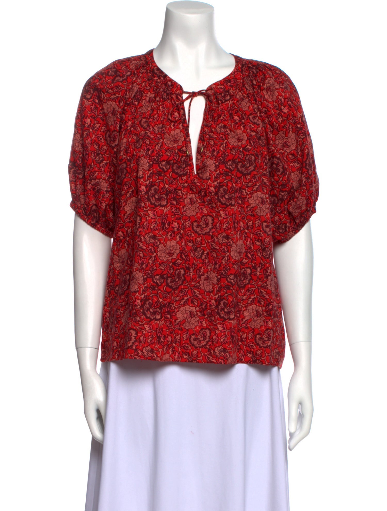Ulla Johnson Paisley Print V-Neck Blouse