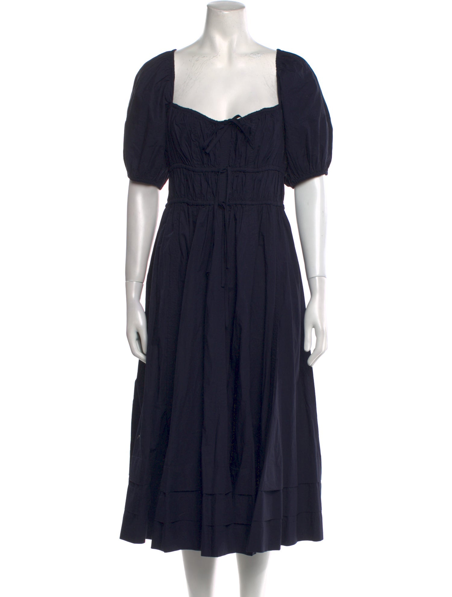 Ulla Johnson Square Neckline Midi Length Dress