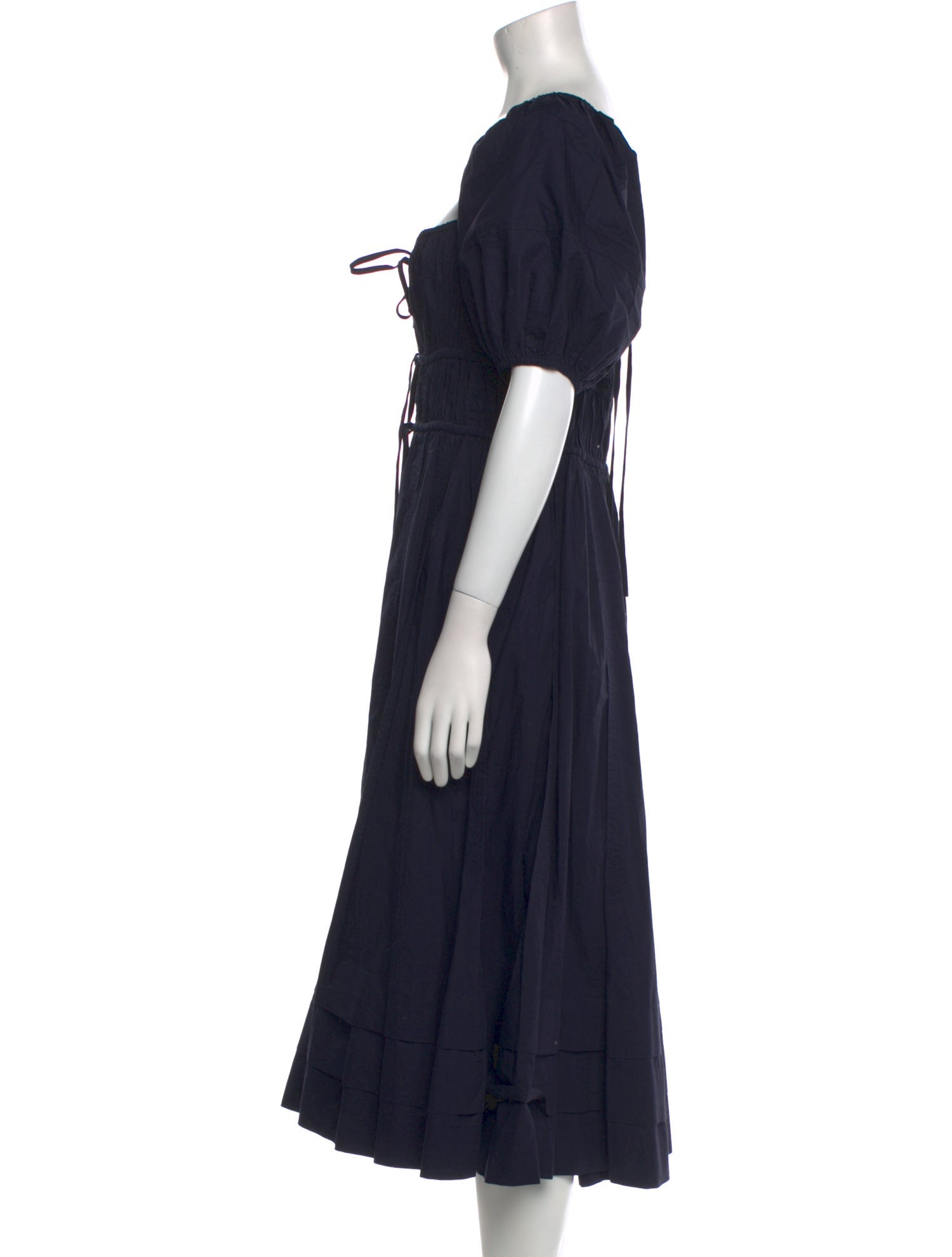 Ulla Johnson Square Neckline Midi Length Dress