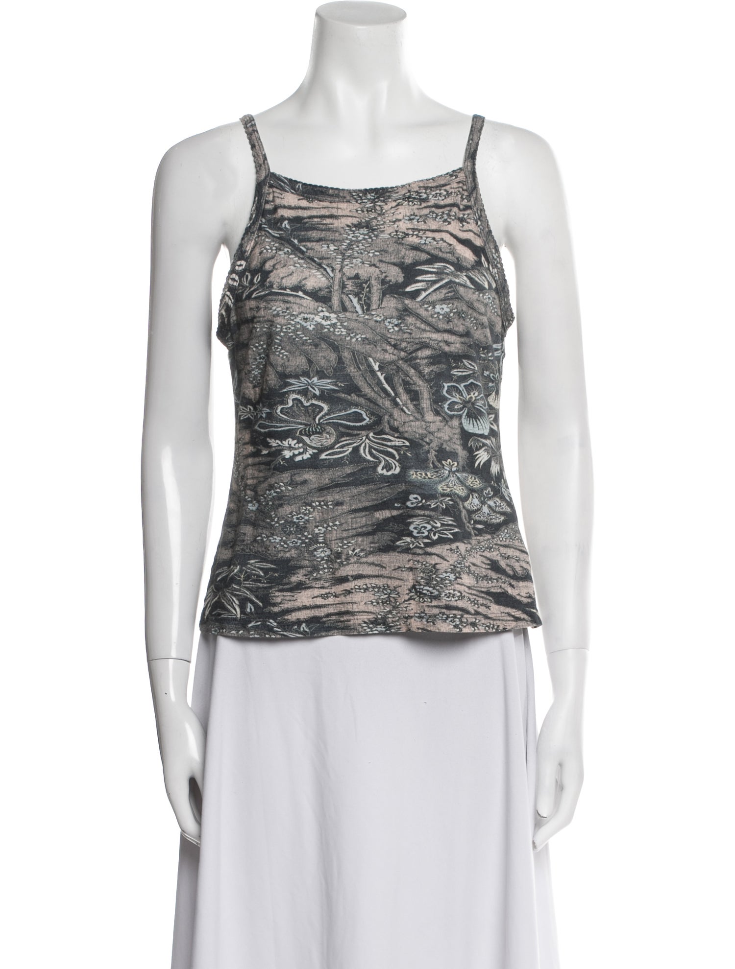 Ulla Johnson Printed Square Neckline Top