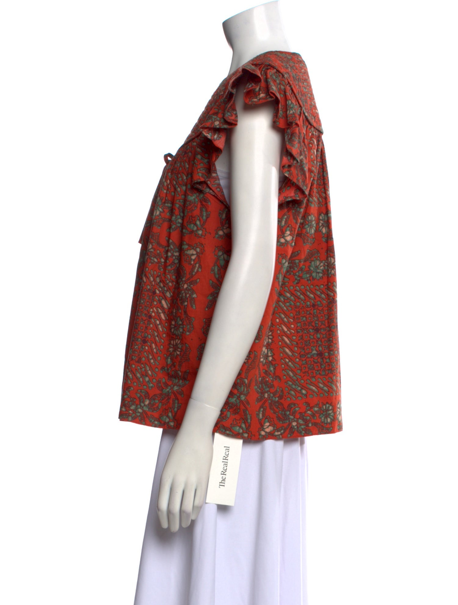 Ulla Johnson Printed V-Neck Blouse