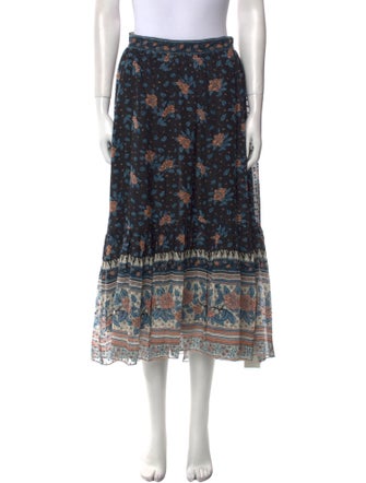 Ulla Johnson Silk Midi Length Skirt