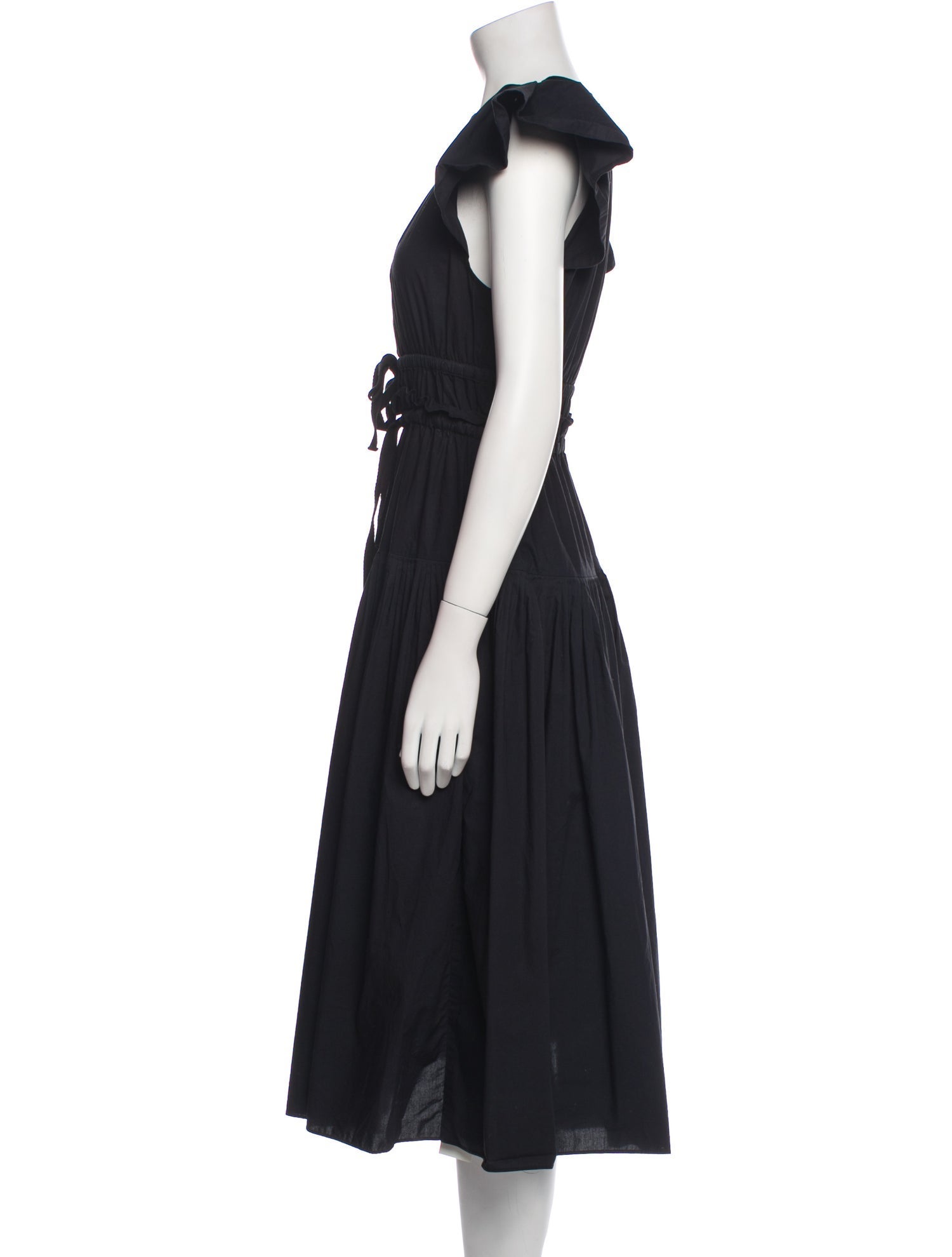 Ulla Johnson Crew Neck Midi Length Dress