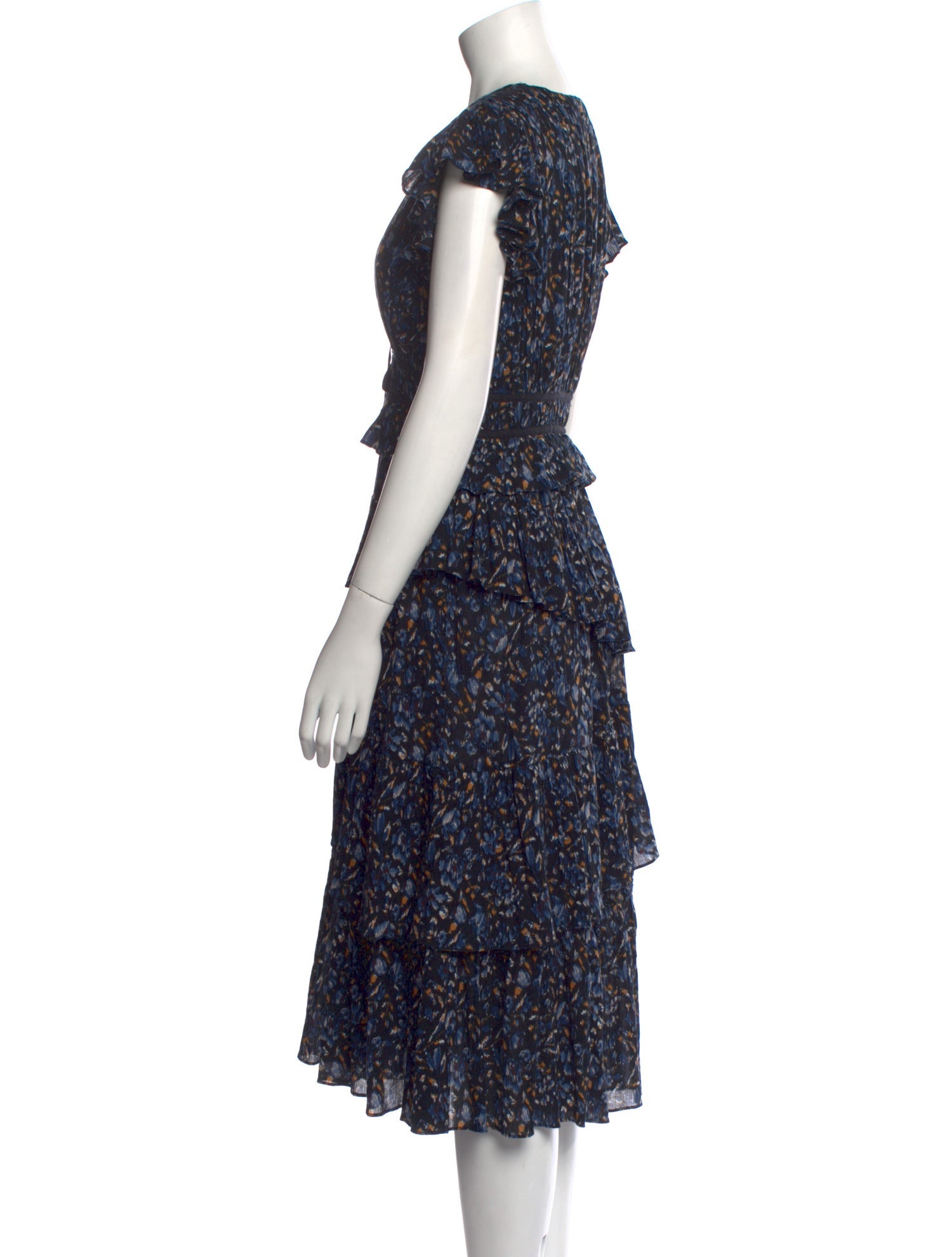Ulla Johnson Floral Print Midi Length Dress