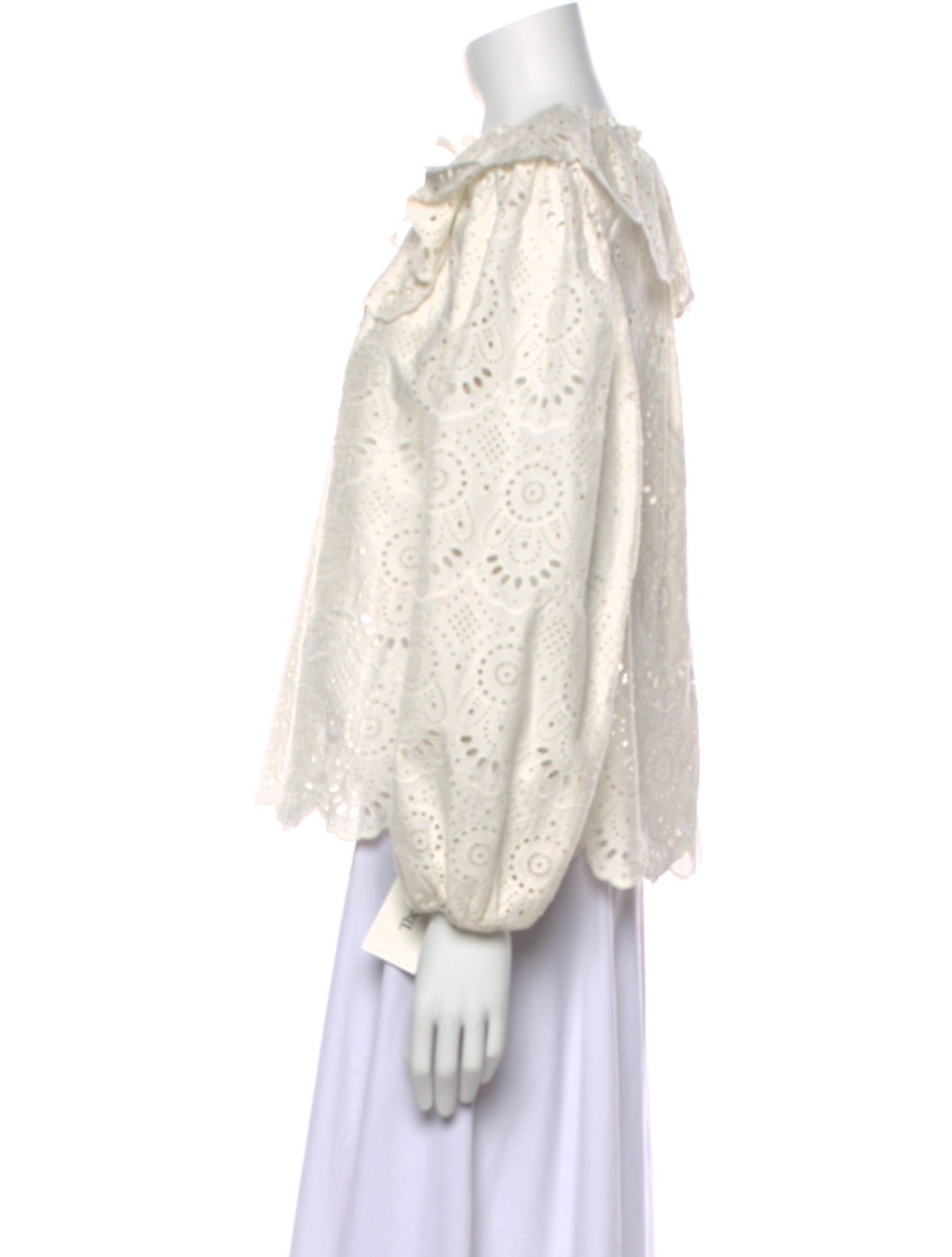 Ulla Johnson Mock Neck Long Sleeve Blouse