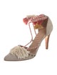 Ulla Johnson Suede Tassel Accents D'Orsay Pumps