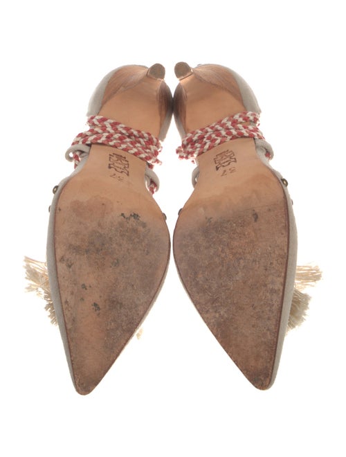 Ulla Johnson Suede Tassel Accents D'Orsay Pumps