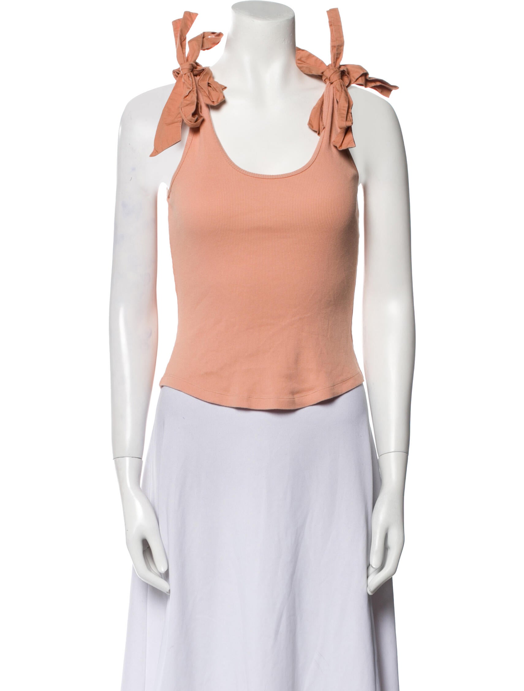 Ulla Johnson Scoop Neck Sleeveless Crop Top