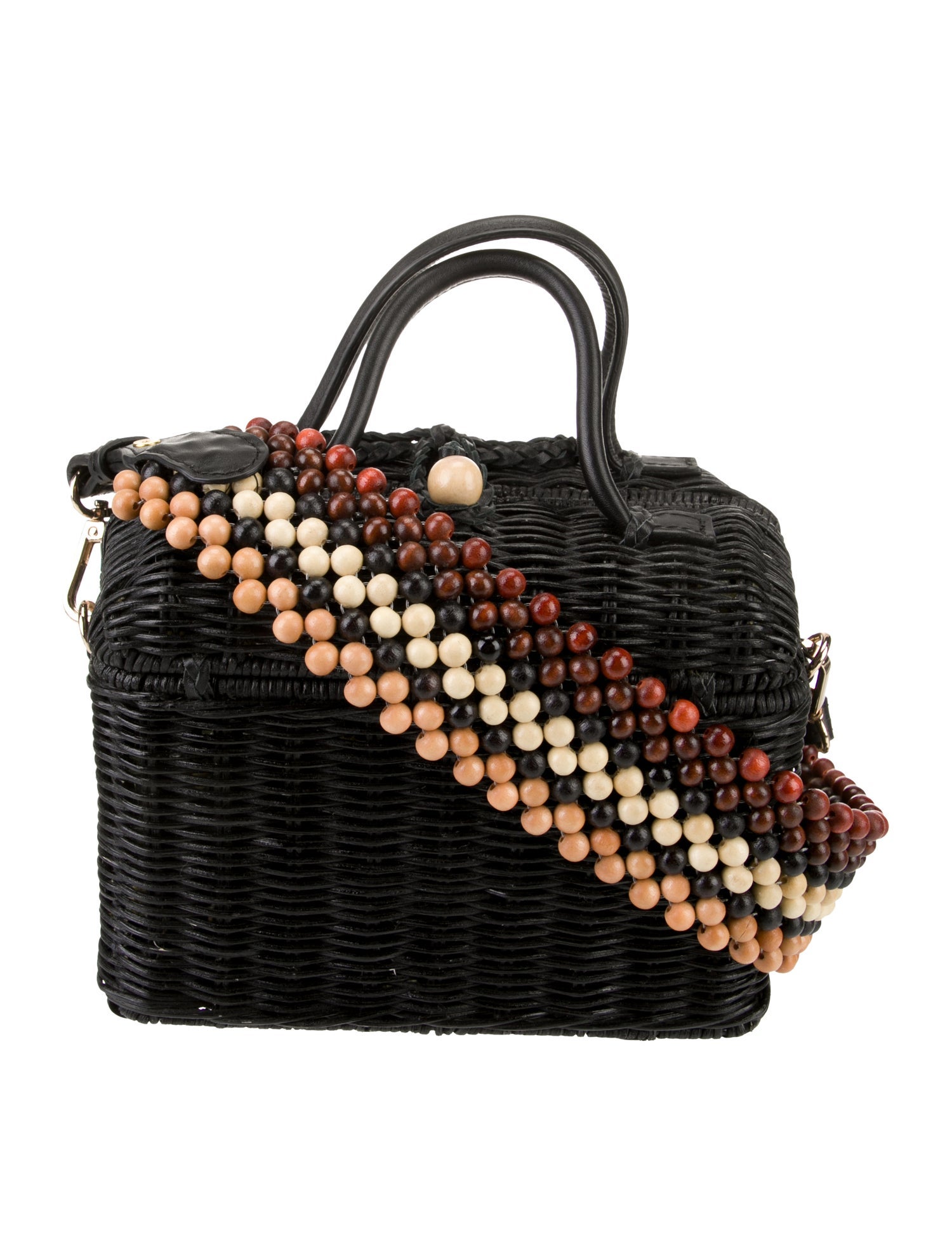 Ulla Johnson Wicker Top Handle Bag
