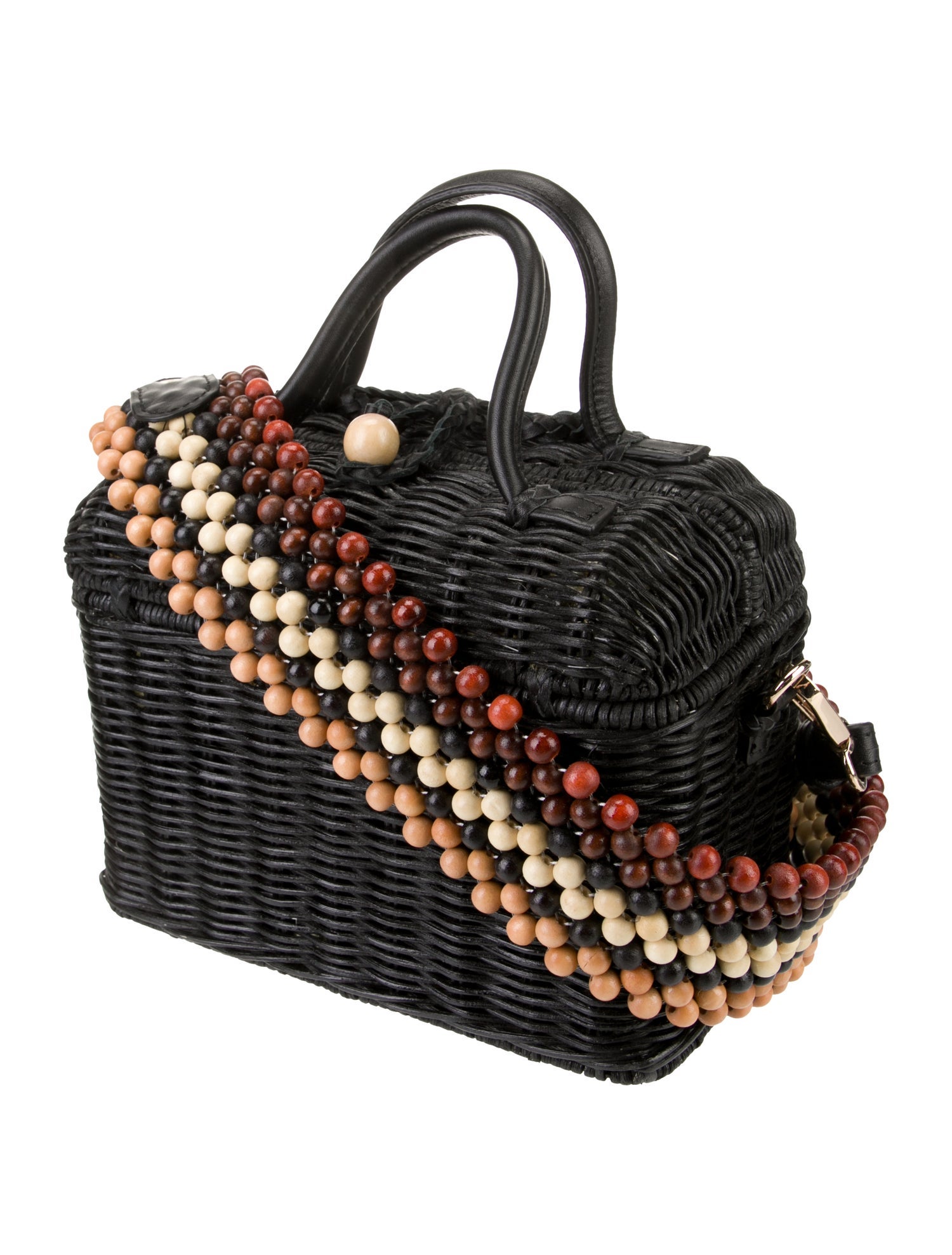 Ulla Johnson Wicker Top Handle Bag
