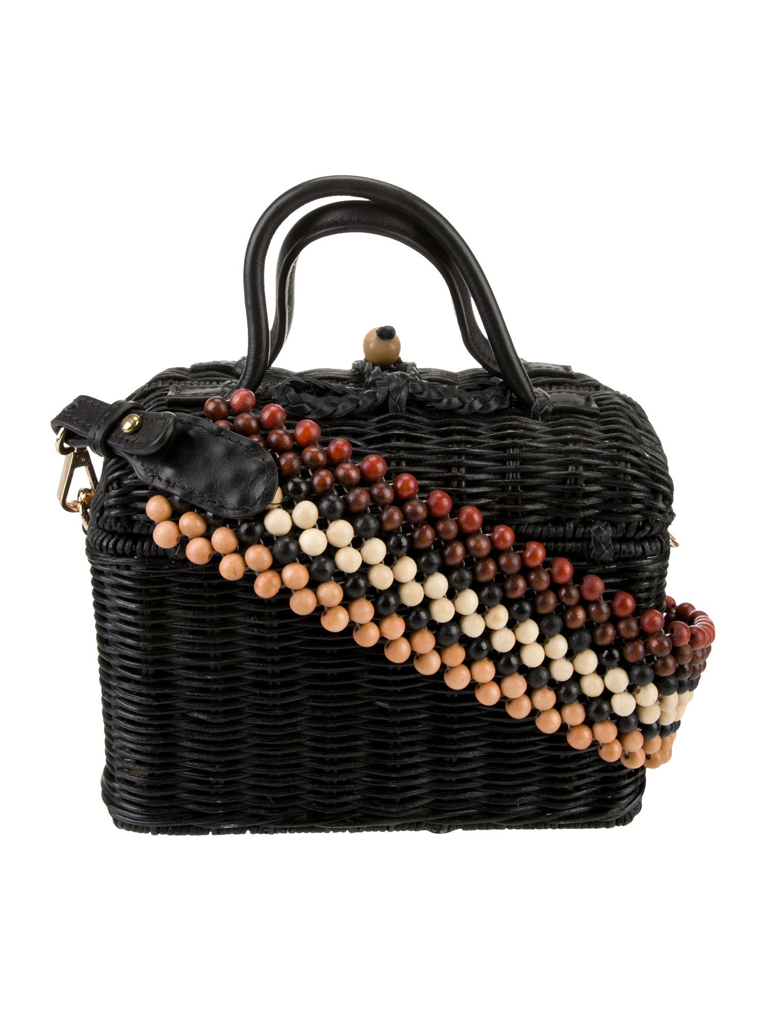 Ulla Johnson Wicker Top Handle Bag