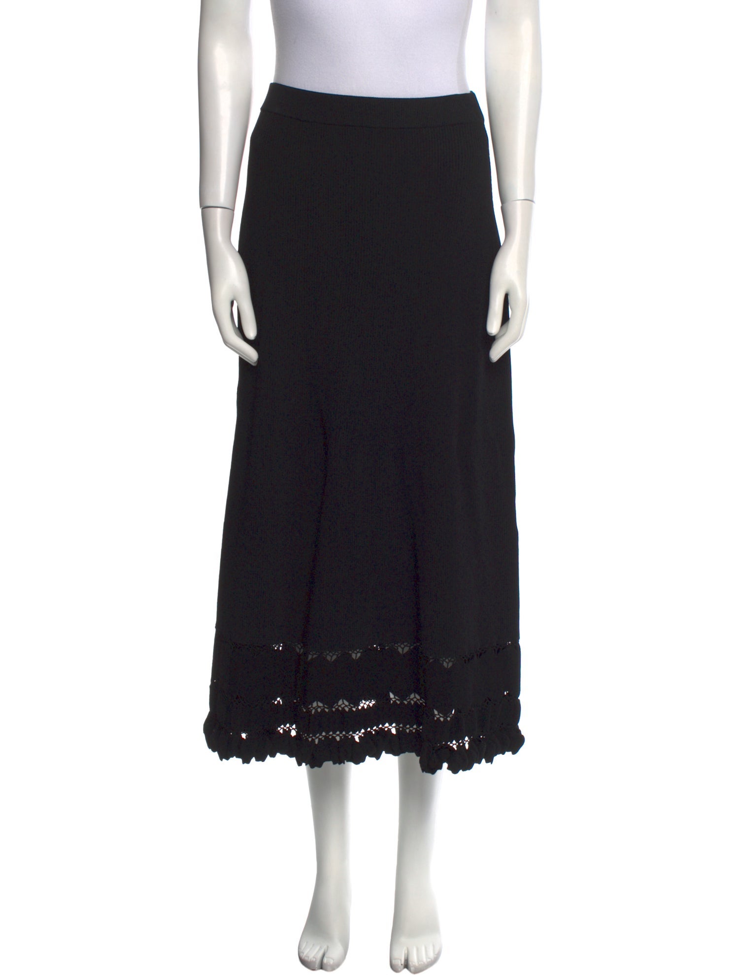 Ulla Johnson Ruffle Embellishment Midi Length Skirt
