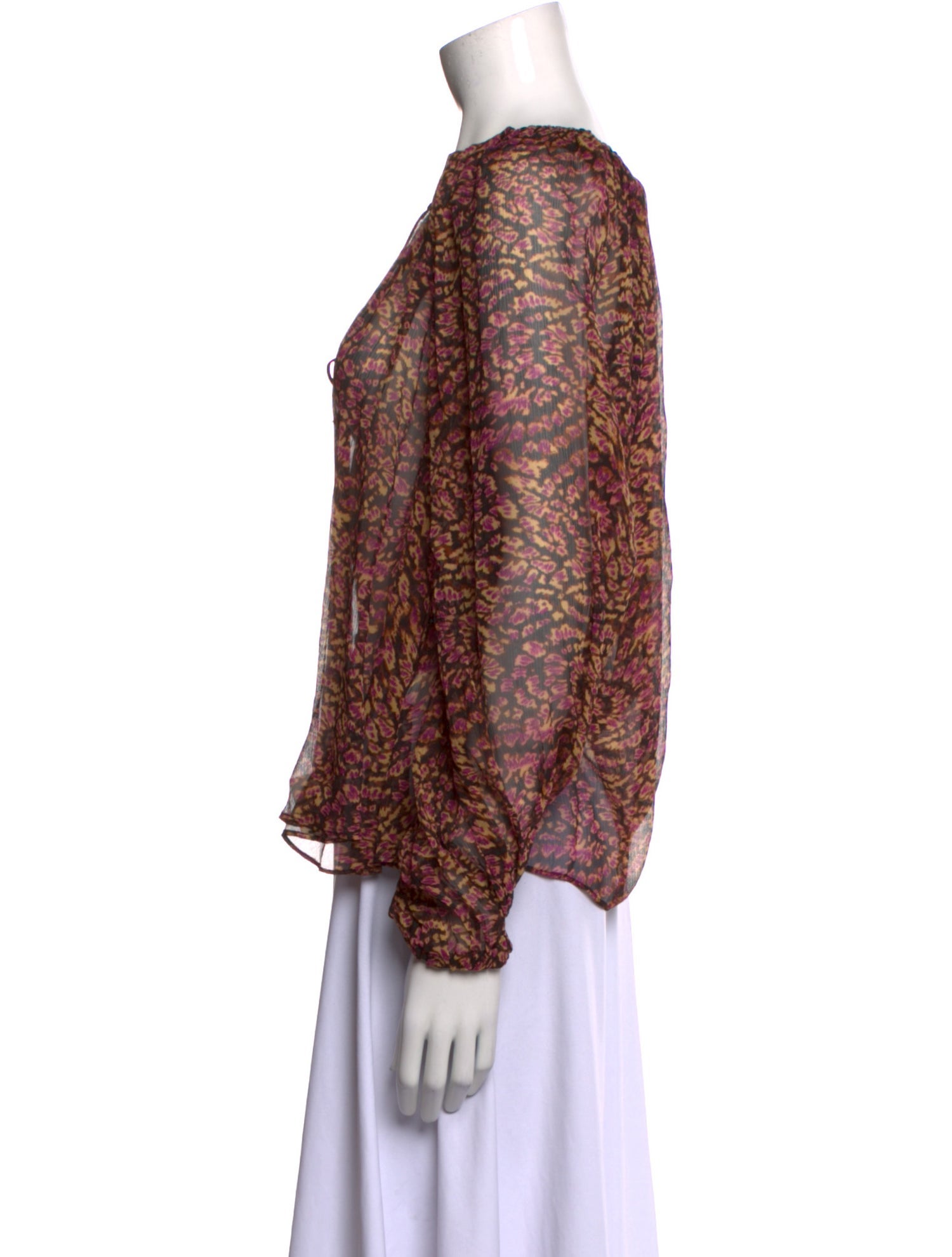 Ulla Johnson Silk Printed Blouse w/ Tags