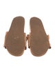 Ulla Johnson Leather Ruffle Embellishment Slides