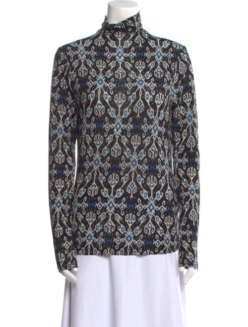 Ulla Johnson Printed Mock Neck Blouse