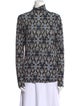 Ulla Johnson Printed Mock Neck Blouse